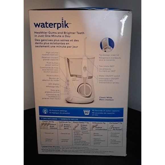 Waterpik Aquarius Water Flosser Professional For Teeth, Gums, Braces, WP-660C - Picture 5 of 5